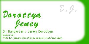 dorottya jeney business card